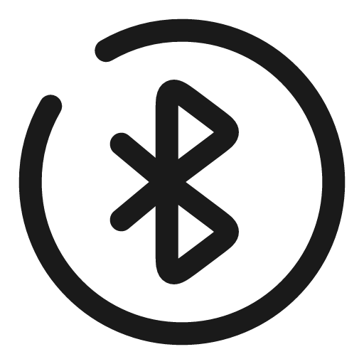 Bluetooth circle broken icon, line style, from Solar
