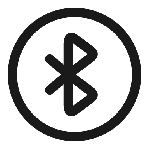 Bluetooth circle linear icon, line style, from Solar