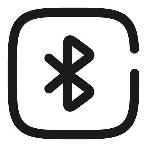 Bluetooth square broken icon, line style, from Solar