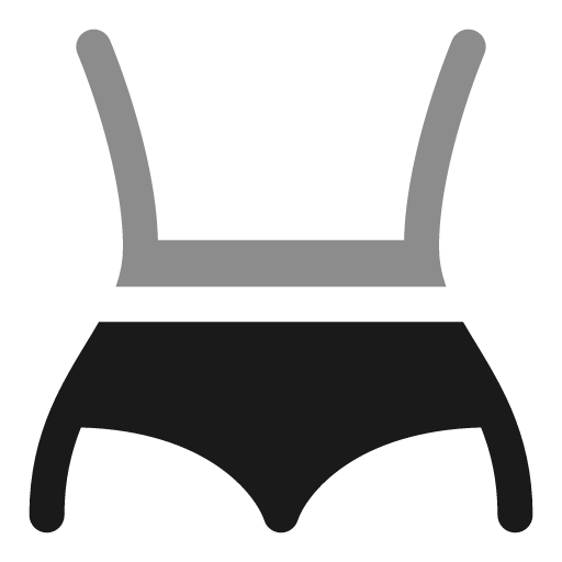 Body shape bold duotone icon, two-tone style, from Solar