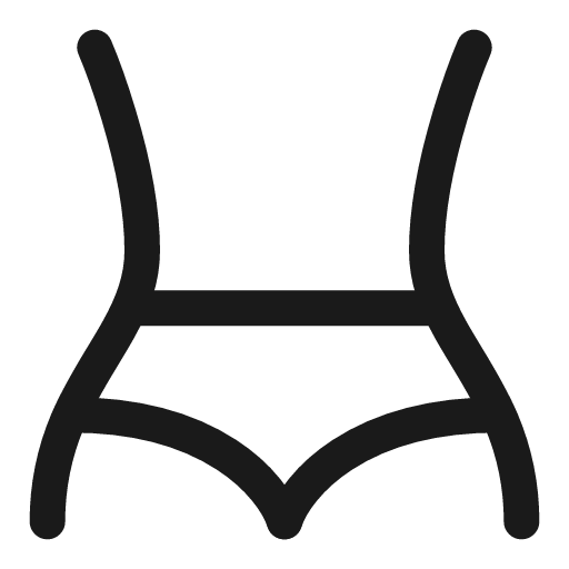 Body shape minimalistic linear icon, line style, from Solar
