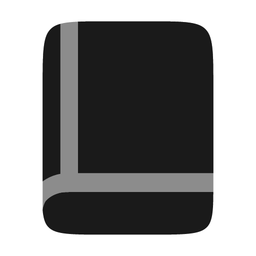 Book minimalistic bold duotone icon, two-tone style, from Solar