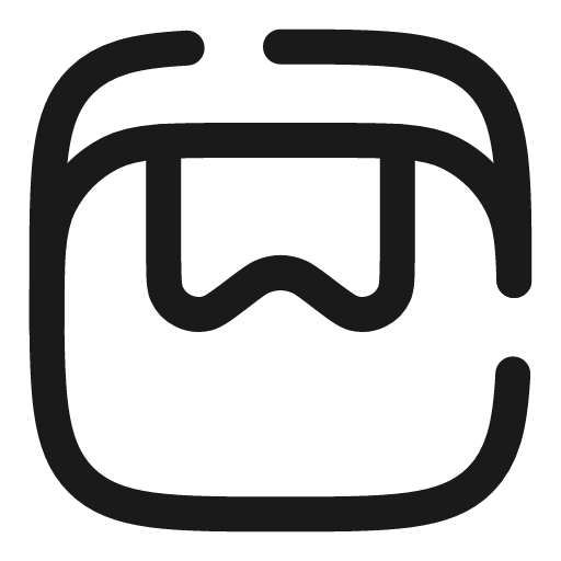 Bookmark opened broken icon, line style, from Solar