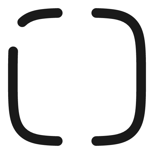 Brackets broken icon, line style, from Solar