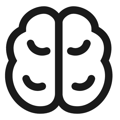 Brain linear icon, line style, from Solar