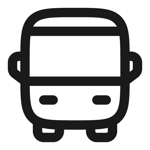 Bus outline icon, outline style, from Solar