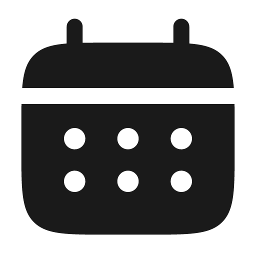 Calendar bold icon, bold style, from Solar