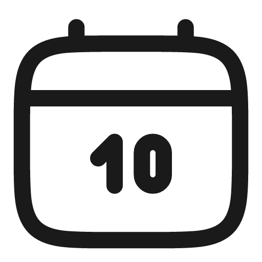 Calendar date linear icon, line style, from Solar