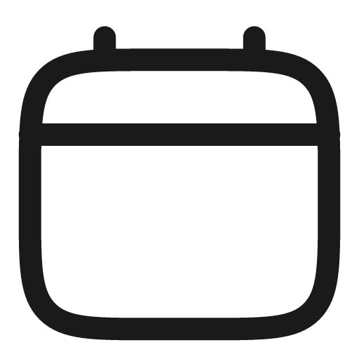 Calendar minimalistic outline icon, outline style, from Solar