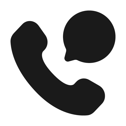 Call chat bold icon, bold style, from Solar