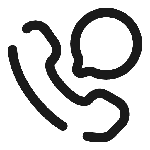 Call chat broken icon, line style, from Solar