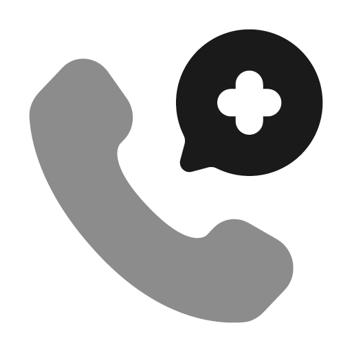 Call medicine bold duotone icon, two-tone style, from Solar