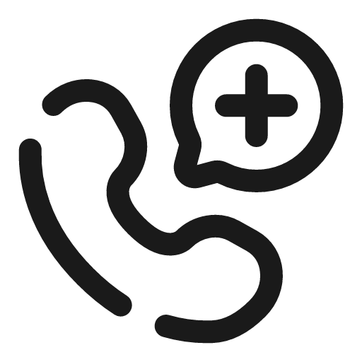 Call medicine rounded broken icon, line style, from Solar