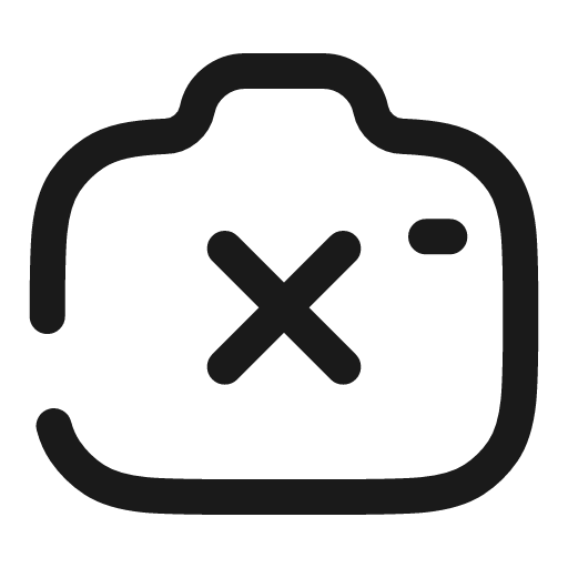 Camera off broken icon, line style, from Solar