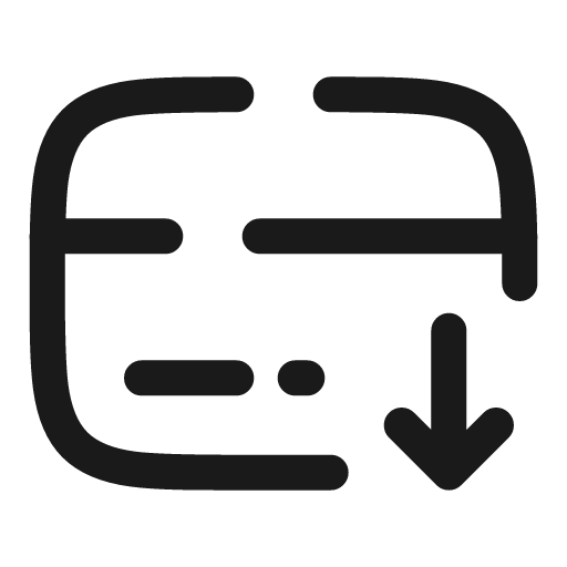 Card receive broken icon, line style, from Solar