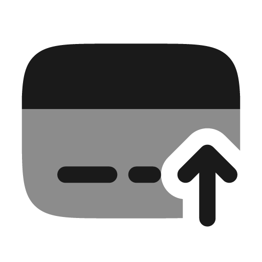 Card send bold duotone icon, two-tone style, from Solar