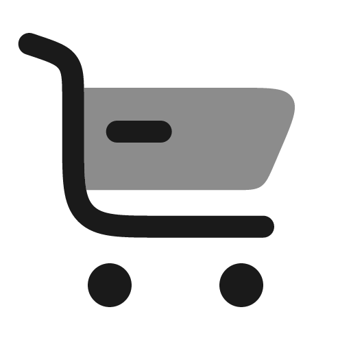 Cart large bold duotone icon, two-tone style, from Solar