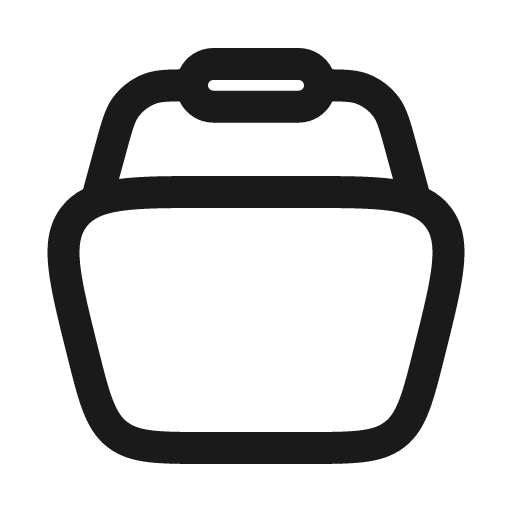 Cart outline icon, outline style, from Solar