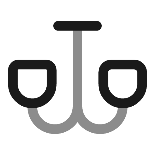 Chandelier line duotone icon, two-tone style, from Solar