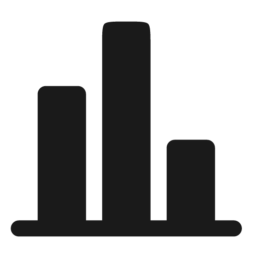 Chart bold icon, bold style, from Solar