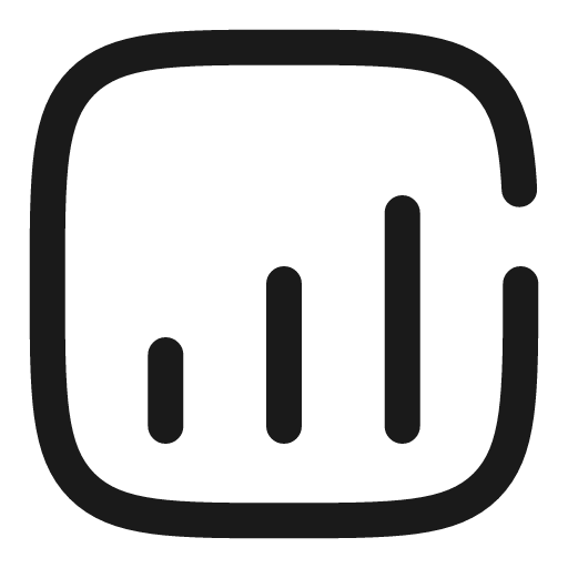 Chart square 2 broken icon, line style, from Solar