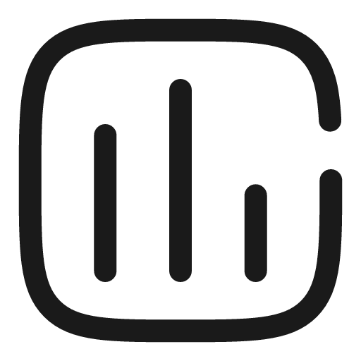 Chart square broken icon, line style, from Solar