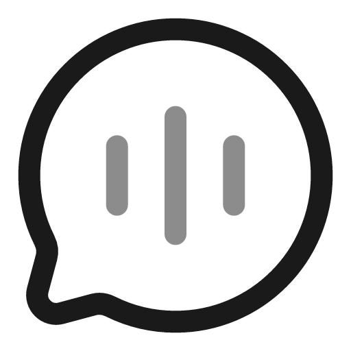 Chat round call line duotone icon, two-tone style, from Solar