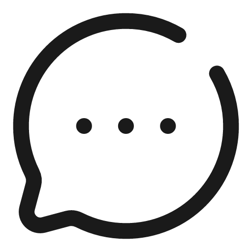 Chat round dots broken icon, line style, from Solar