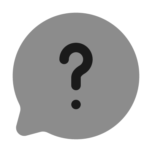 Chat round question mark bold duotone icon, two-tone style, from Solar