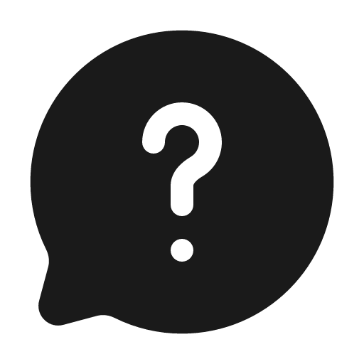 Chat round question mark bold icon, bold style, from Solar