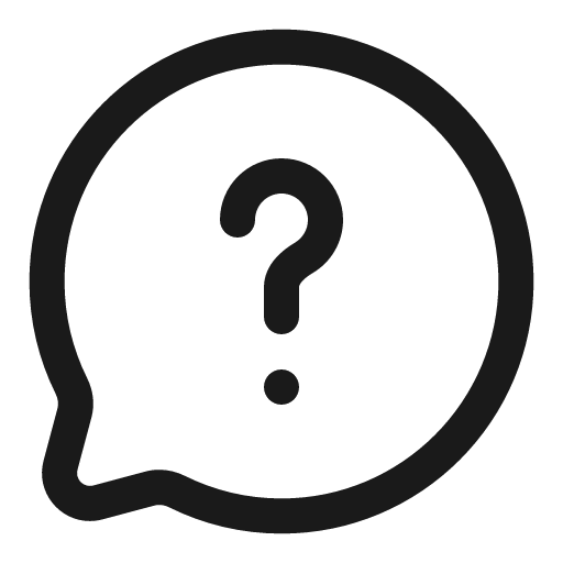 Chat round question mark outline icon, outline style, from Solar