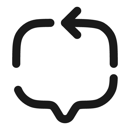 Chat square arrow broken icon, line style, from Solar