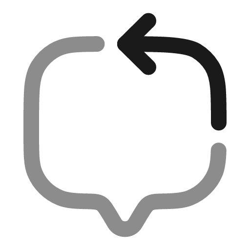 Chat square arrow line duotone icon, two-tone style, from Solar