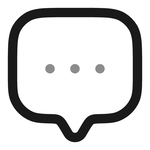 Chat square dots line duotone icon, two-tone style, from Solar