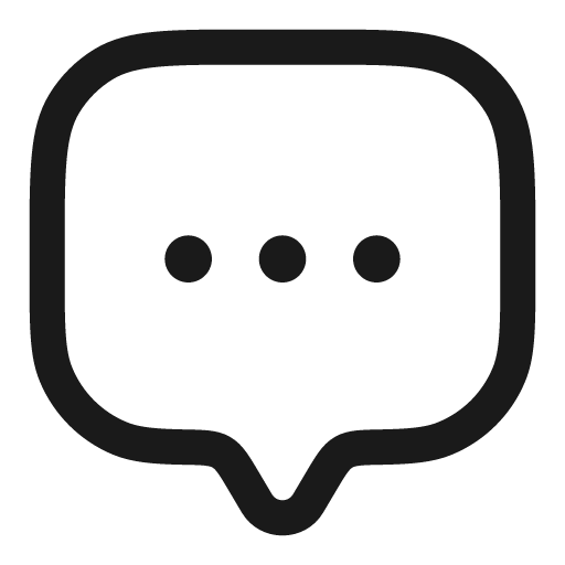 Chat square dots outline icon, outline style, from Solar