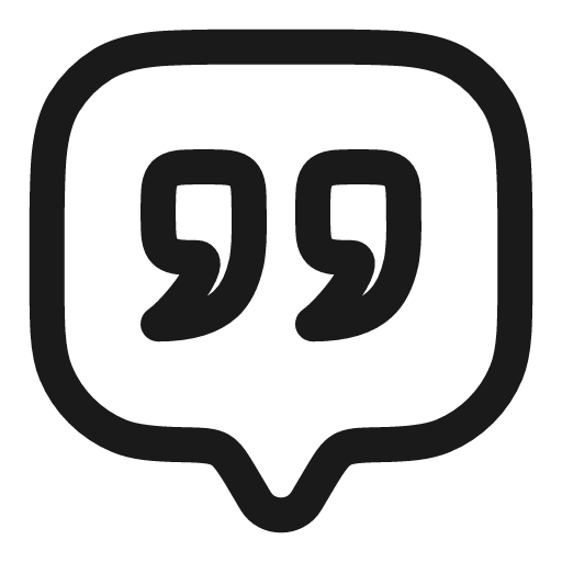 Chat square quote linear icon, line style, from Solar