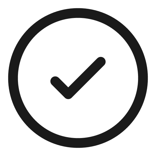 Check circle outline icon, outline style, from Solar