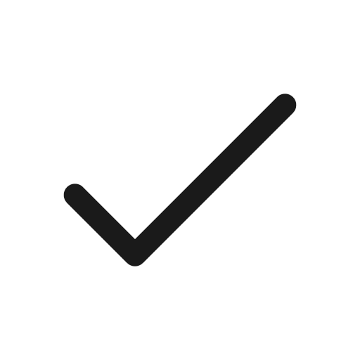 Check linear icon, line style, from Solar