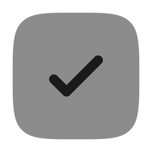 Check square bold duotone icon, two-tone style, from Solar