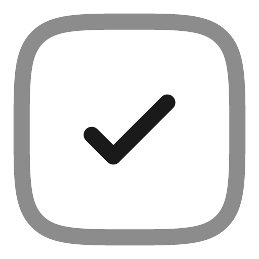 Check square line duotone icon, two-tone style, from Solar