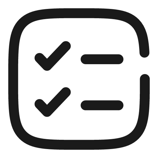 Checklist minimalistic broken icon, line style, from Solar
