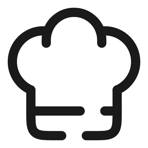 Chef hat broken icon, line style, from Solar
