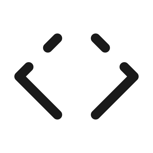 Chevrons left right broken icon, line style, from Solar