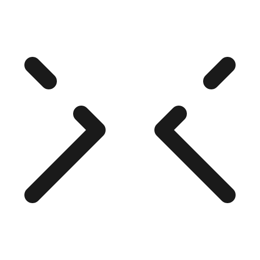 Chevrons right left broken icon, line style, from Solar