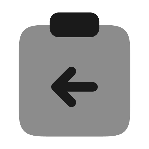 Clipboard copy bold duotone icon, two-tone style, from Solar