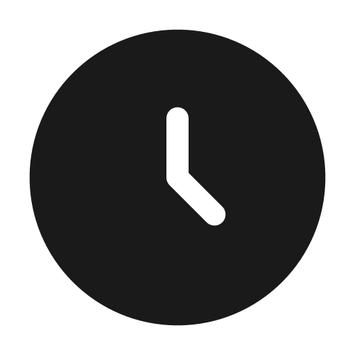 Clock circle bold icon, bold style, from Solar