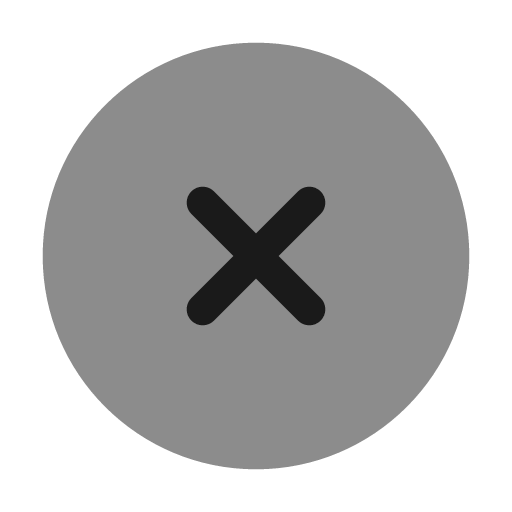 Close circle bold duotone icon, two-tone style, from Solar
