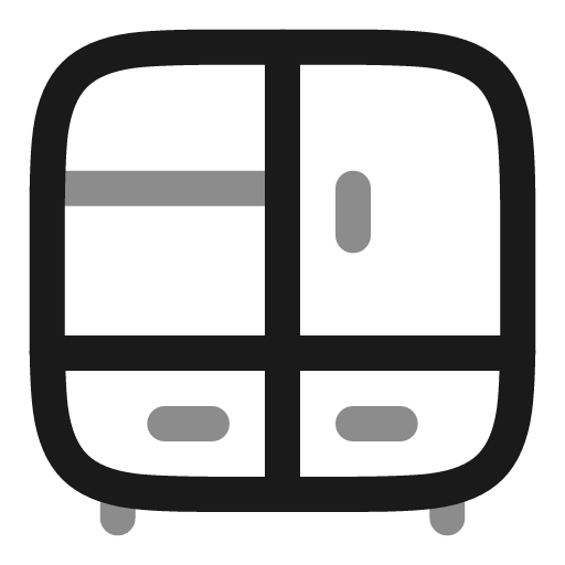 Closet line duotone icon, two-tone style, from Solar