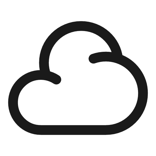 Cloud linear icon, line style, from Solar
