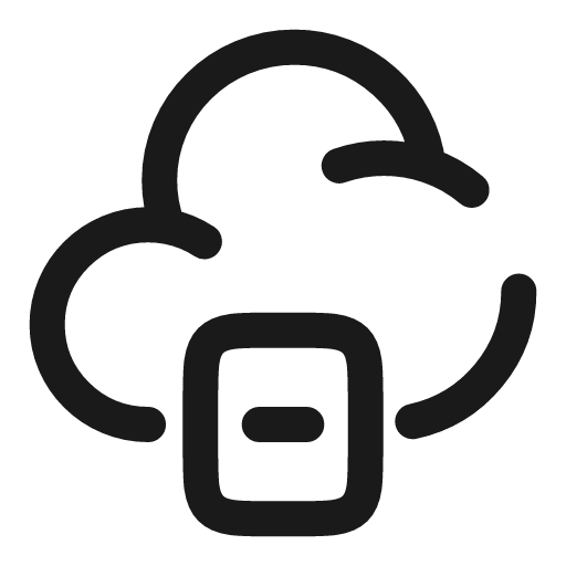 Cloud storage broken icon, line style, from Solar
